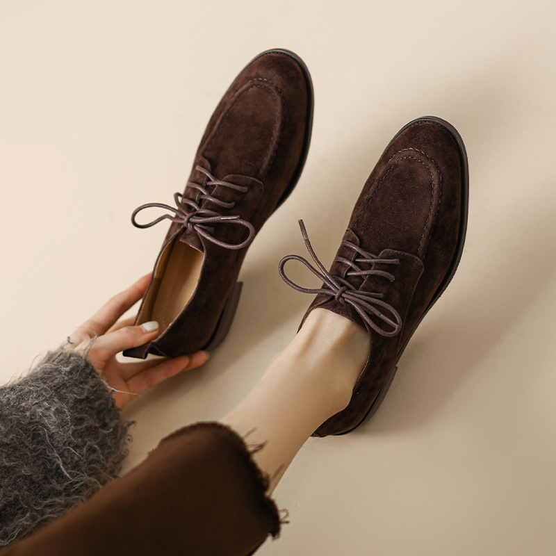Oxford Lace Up Women - Chaussures Oxford rétro à lacets pour