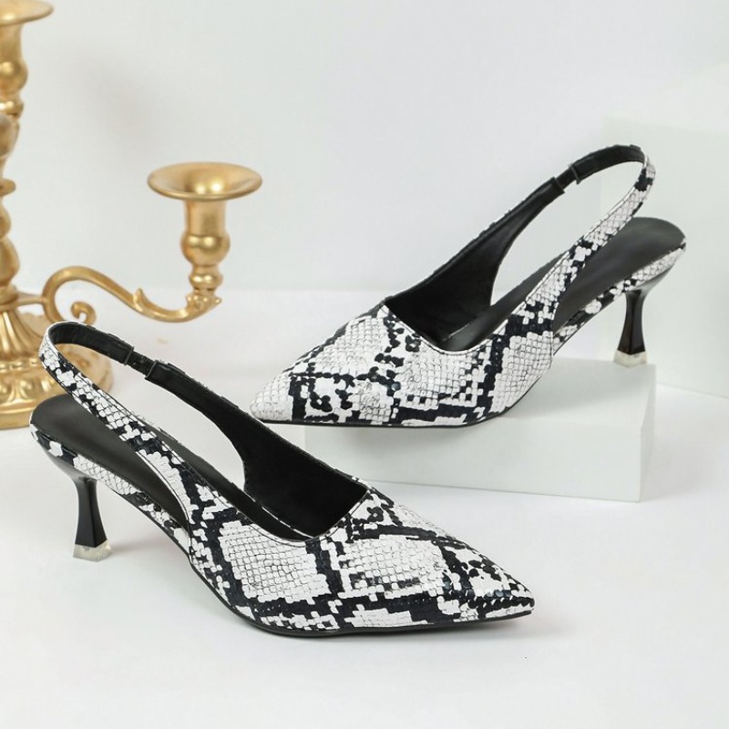 Escarpins slingback effet peau - Women'S Shoes Quality avis et prix