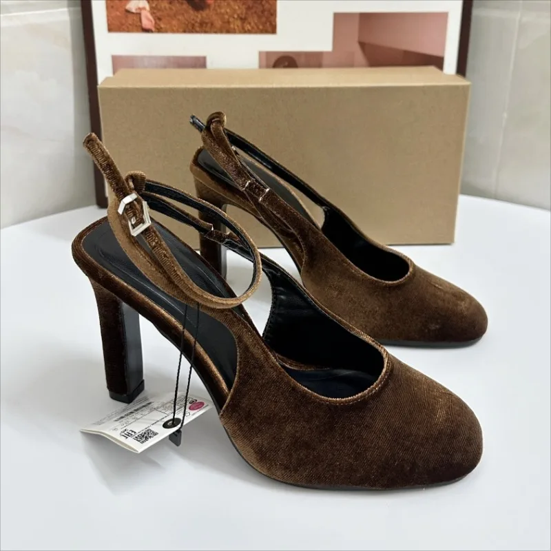 Rétro marron daim été femmes t - Women'S Shoes Quality avis et prix